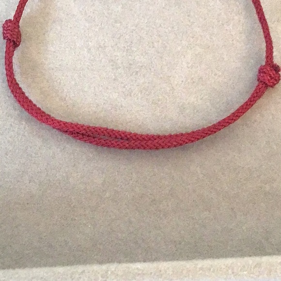 Red Burgundy Adjustable Chord Bracelet - Picture 3 of 4
